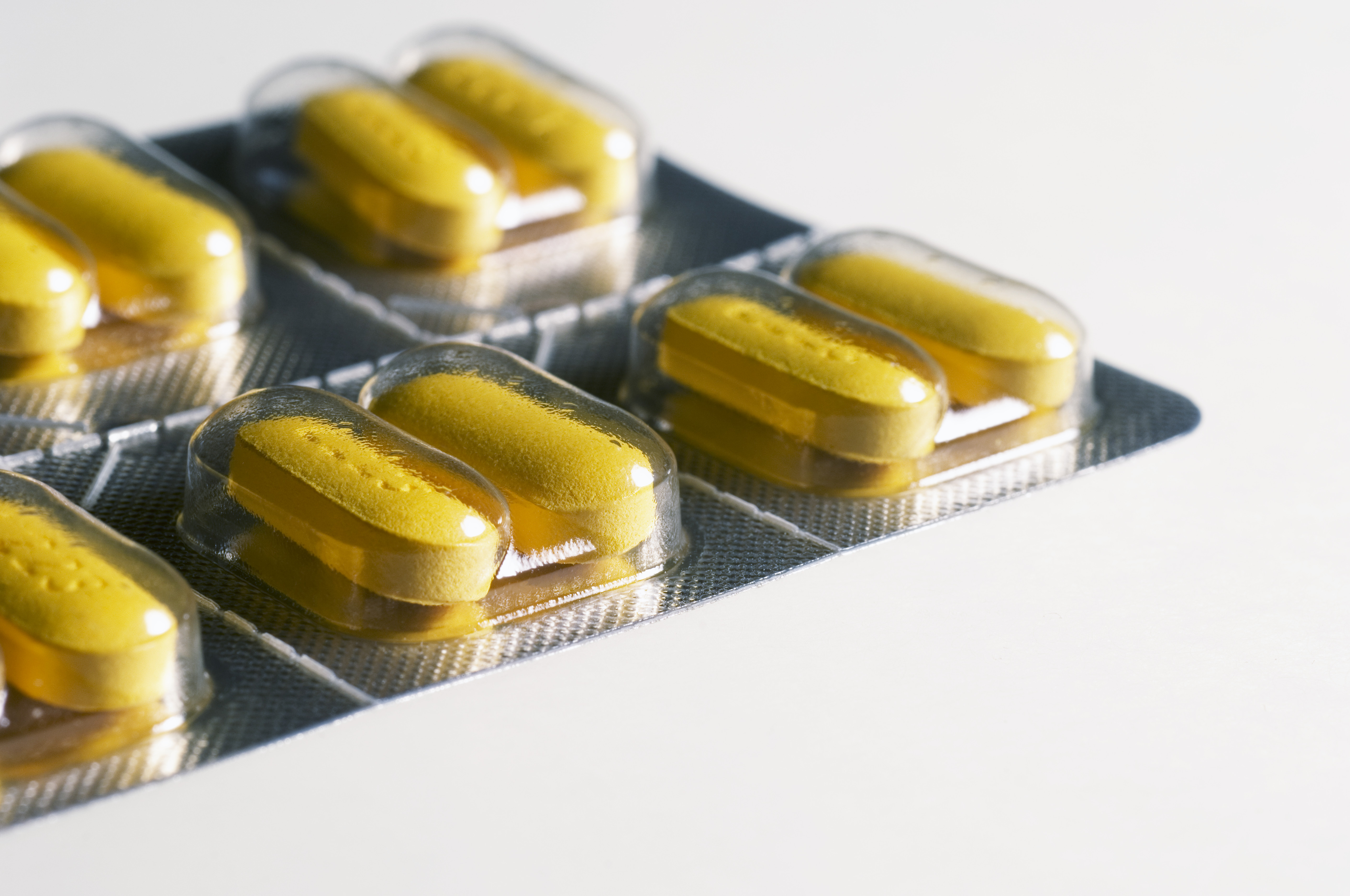 A sheet of pills