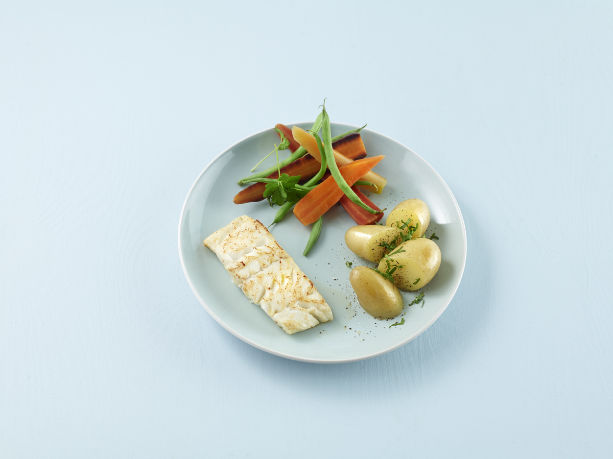 Fisk og potet tallerkenmodell