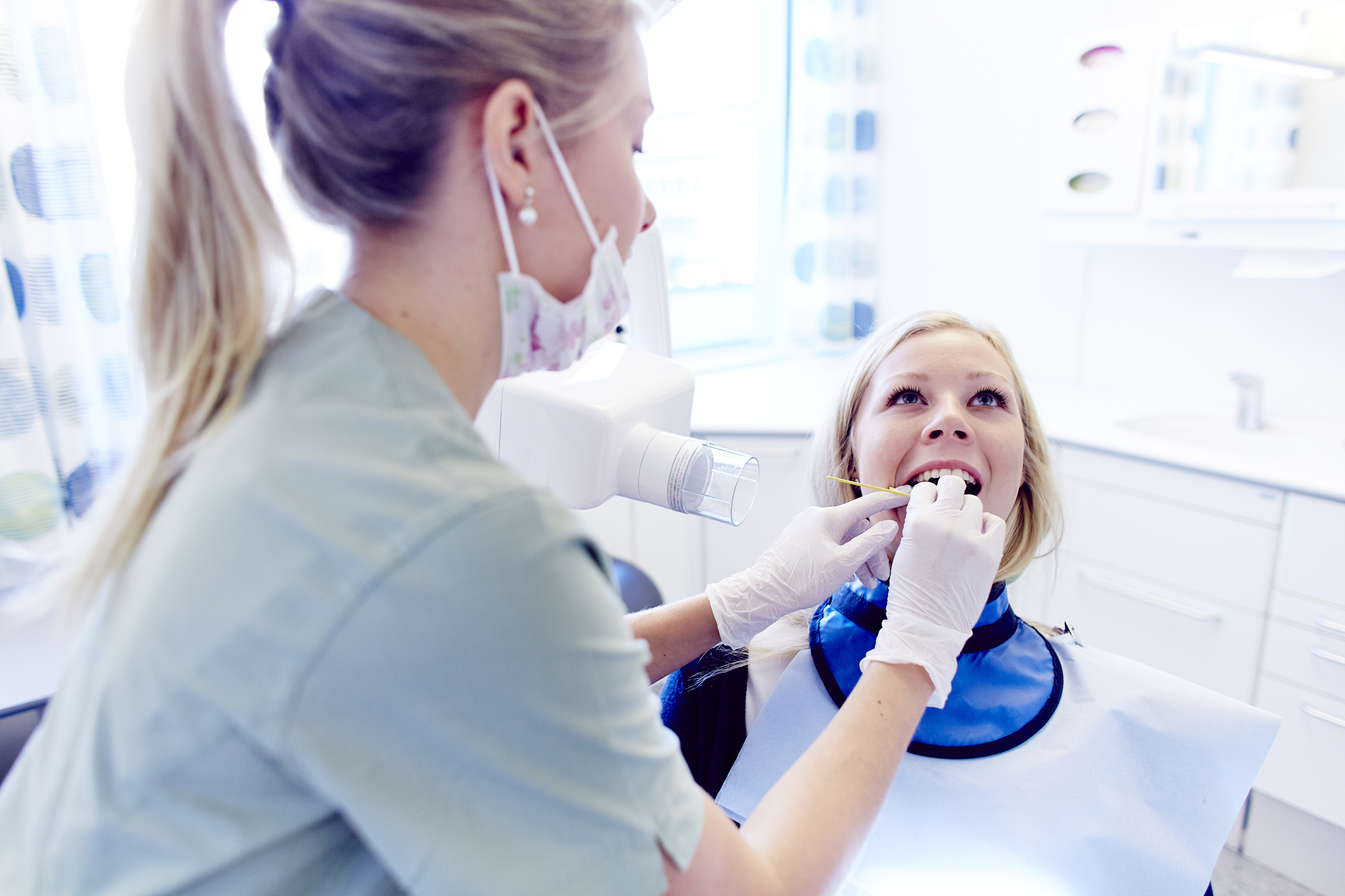 Dentist at work