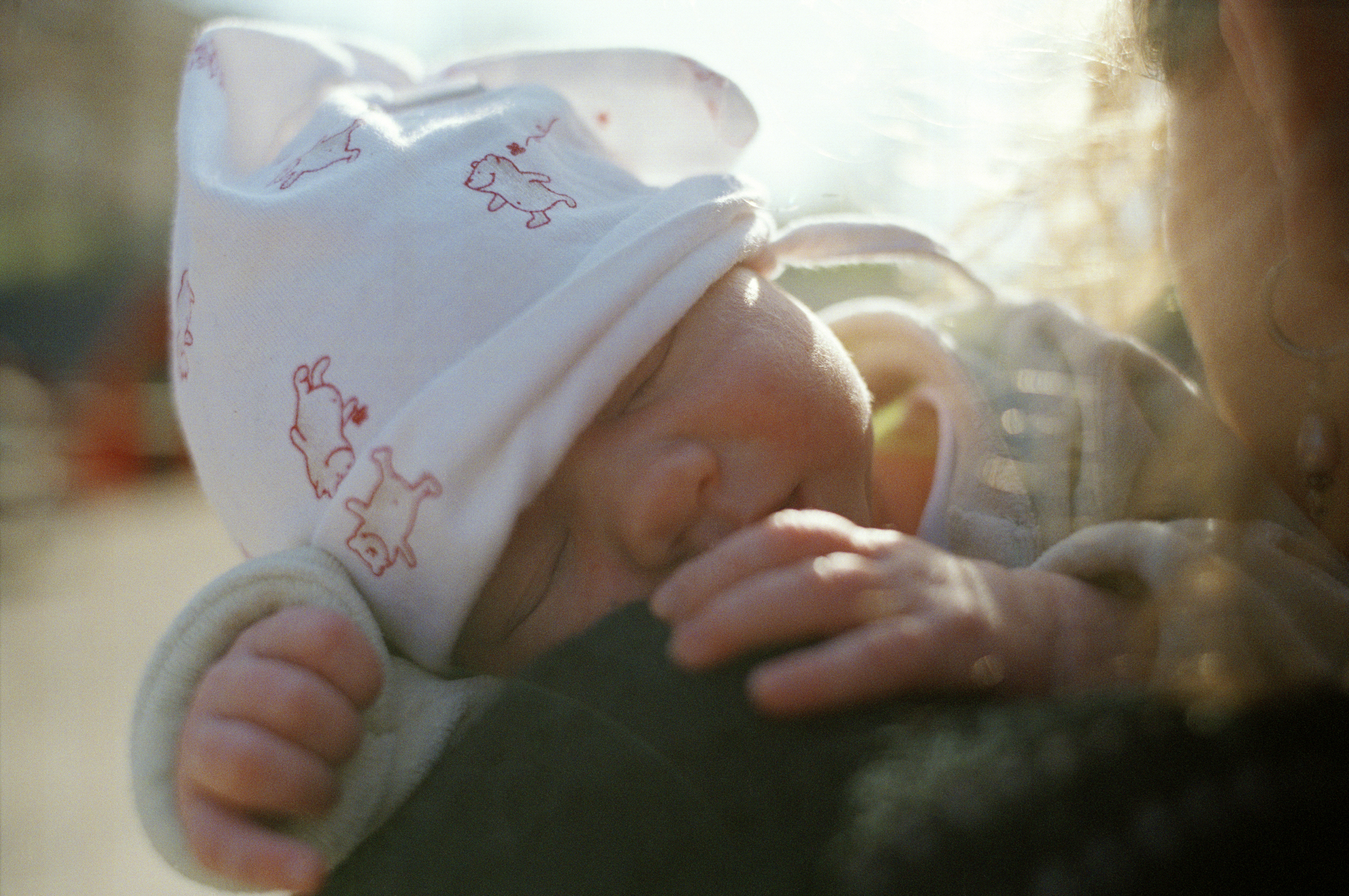Baby på skulder