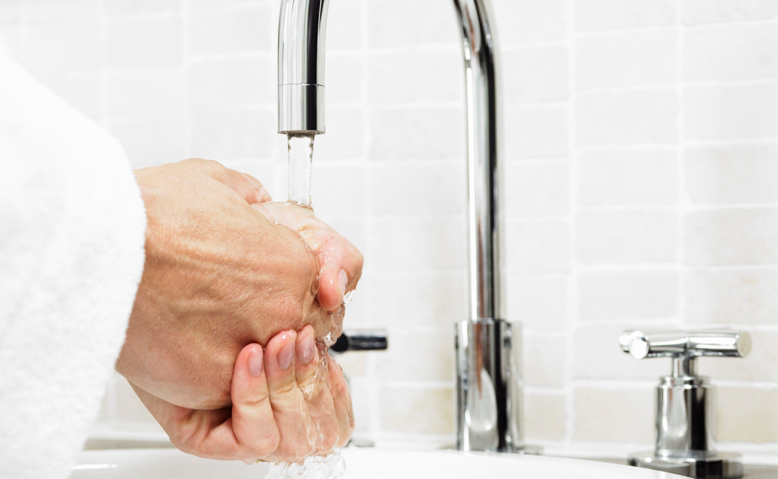 Washing hands