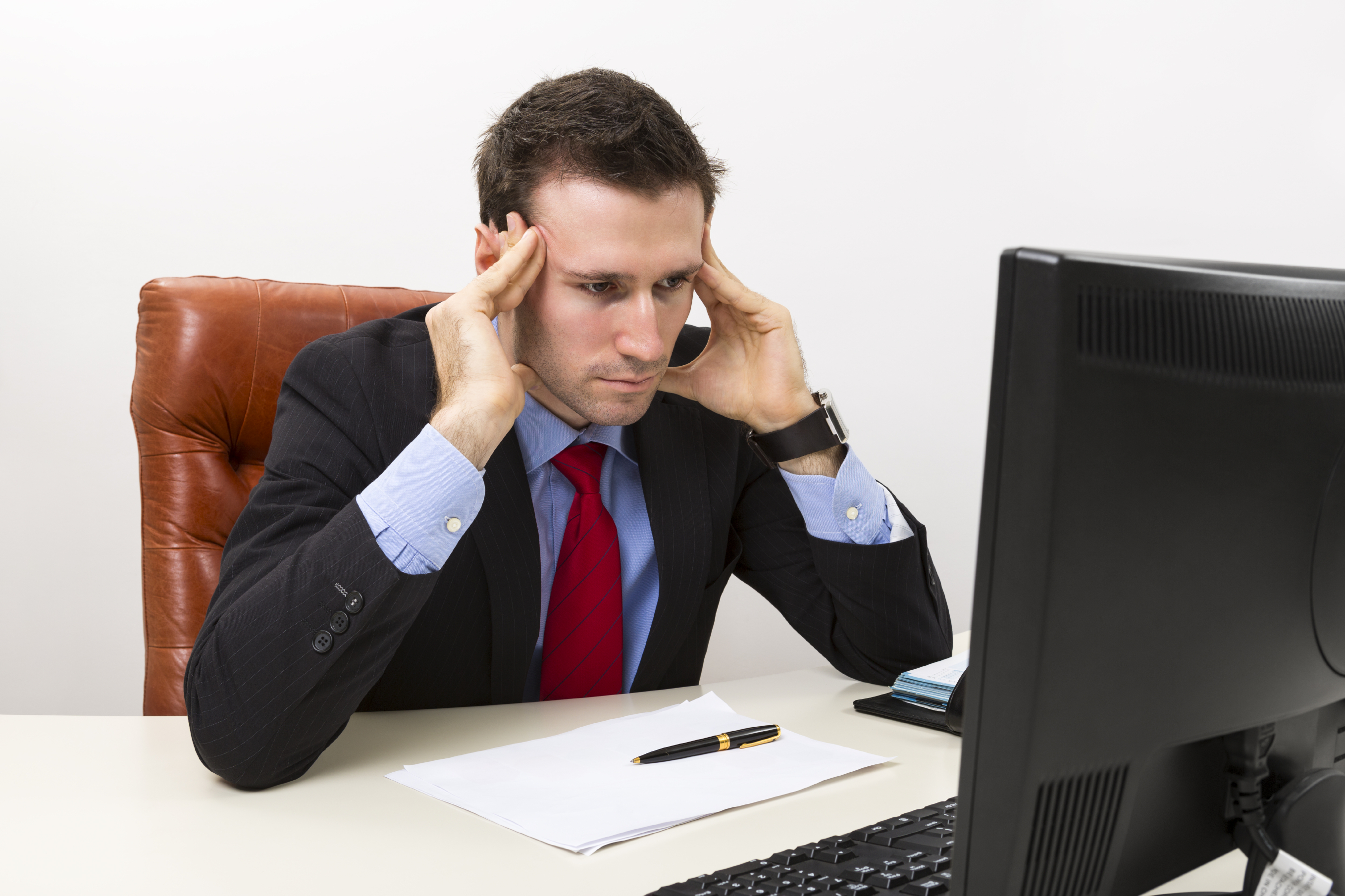 Spenningshodepine kommer ofte av psykisk stress.